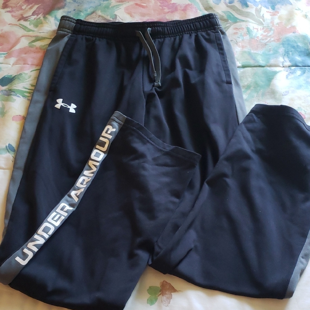 Under Armour Black and Gray Athletic Pants